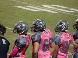Clovis East wore special Pink uniforms to bring awareness to breast cancer
