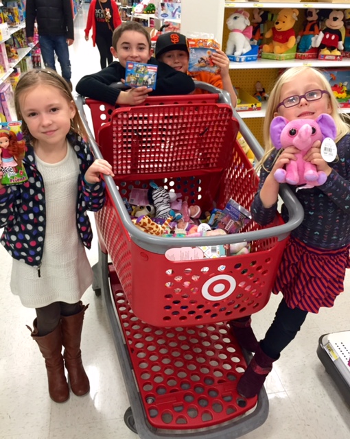 The Kind Kids Club shopping at Target