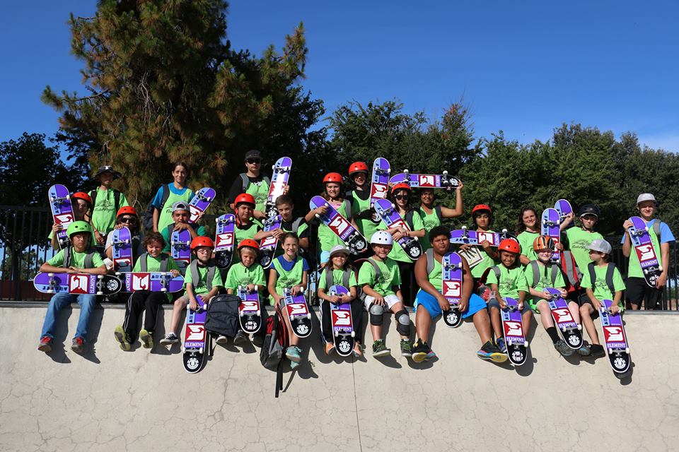 Skateboarding kids at The Freewheel Project