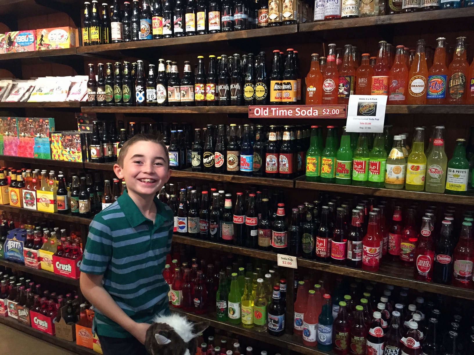 Hundreds of old-fashioned sodas to choose from