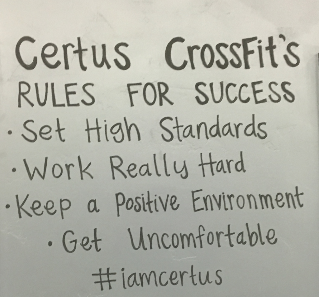 Certus Rules for Success