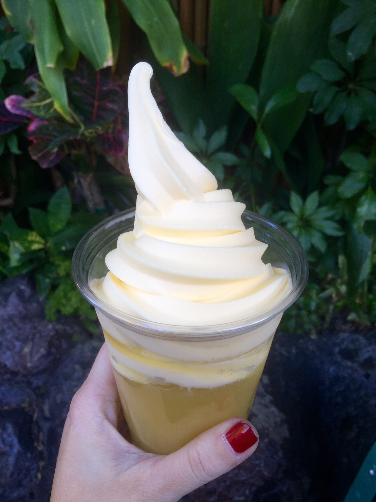 Dole Whip outside of the Tiki Room
