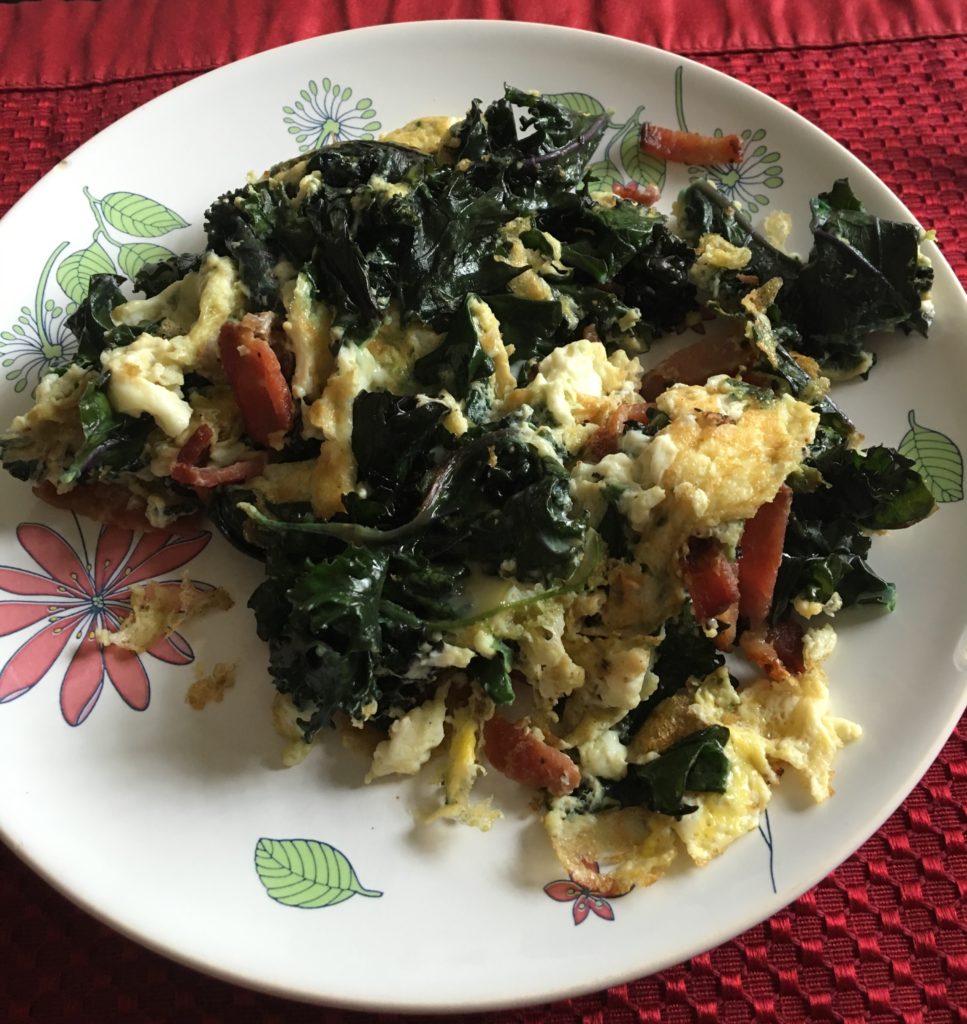 Scrambled Eggs with a bunch of veggies