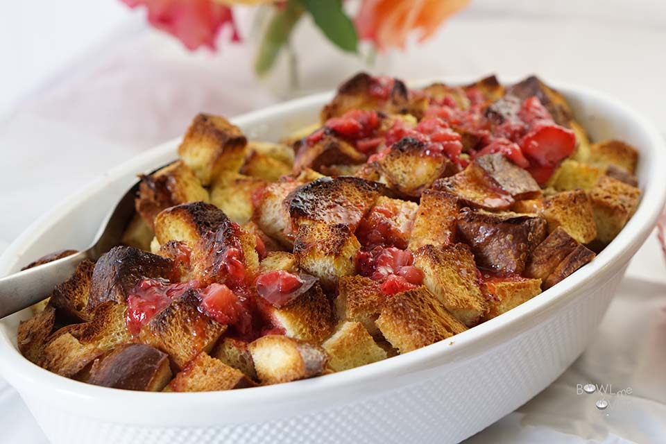 Baked French Toast with Strawberry Jam