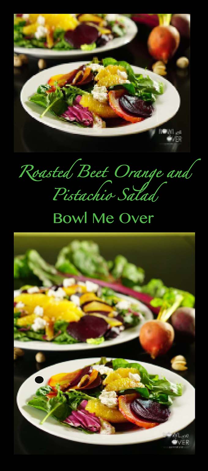 Roasted Beet Orange and Pistachio Salad - Bowl Me Over