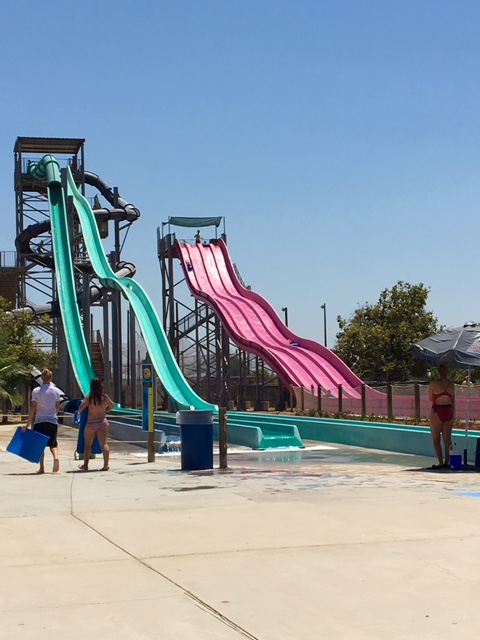 Thrill seekers will enjoy these faster slides at Island Waterpark