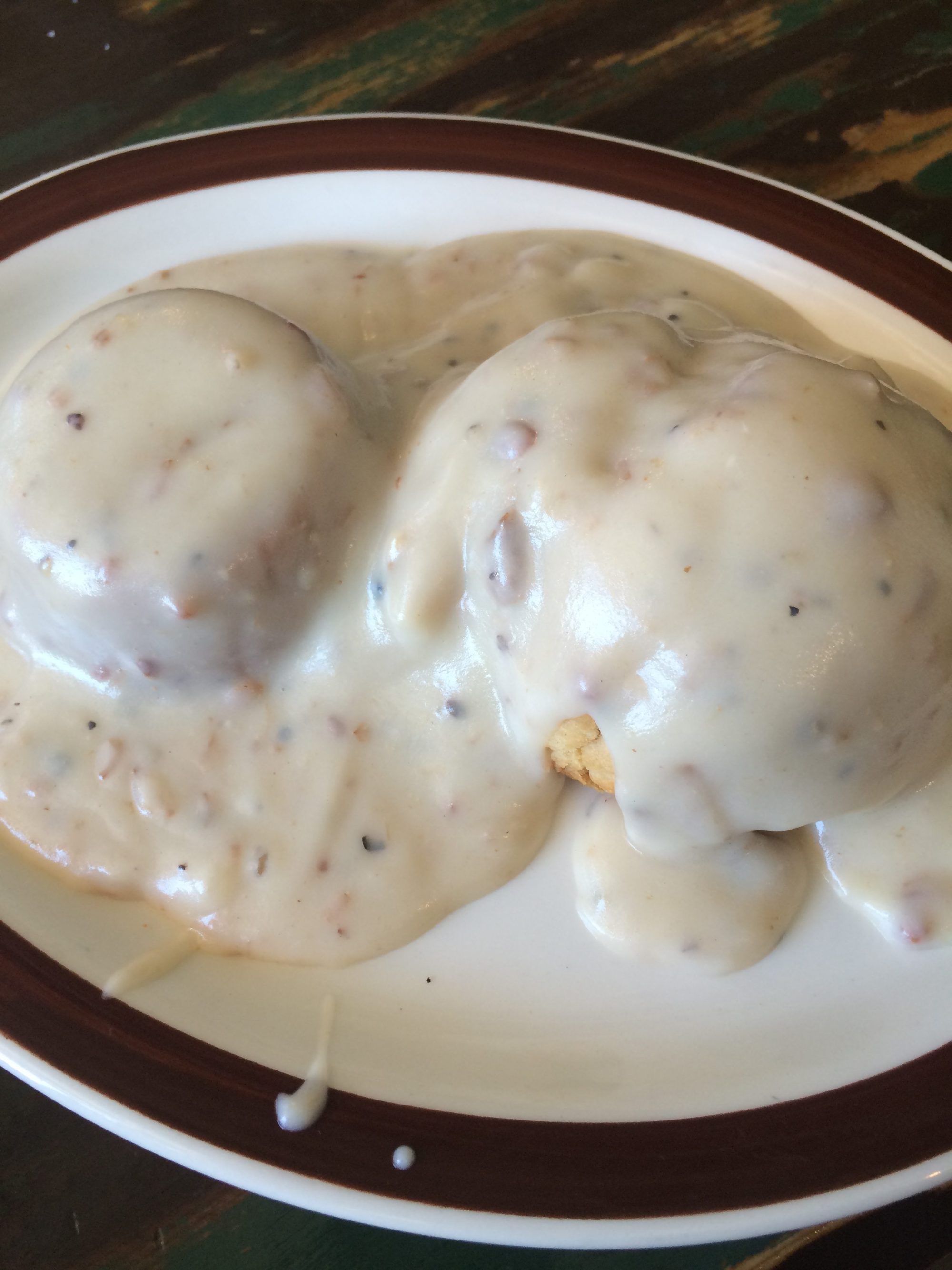 Biscuits and Gravy at BJ's Kountry Kitchen