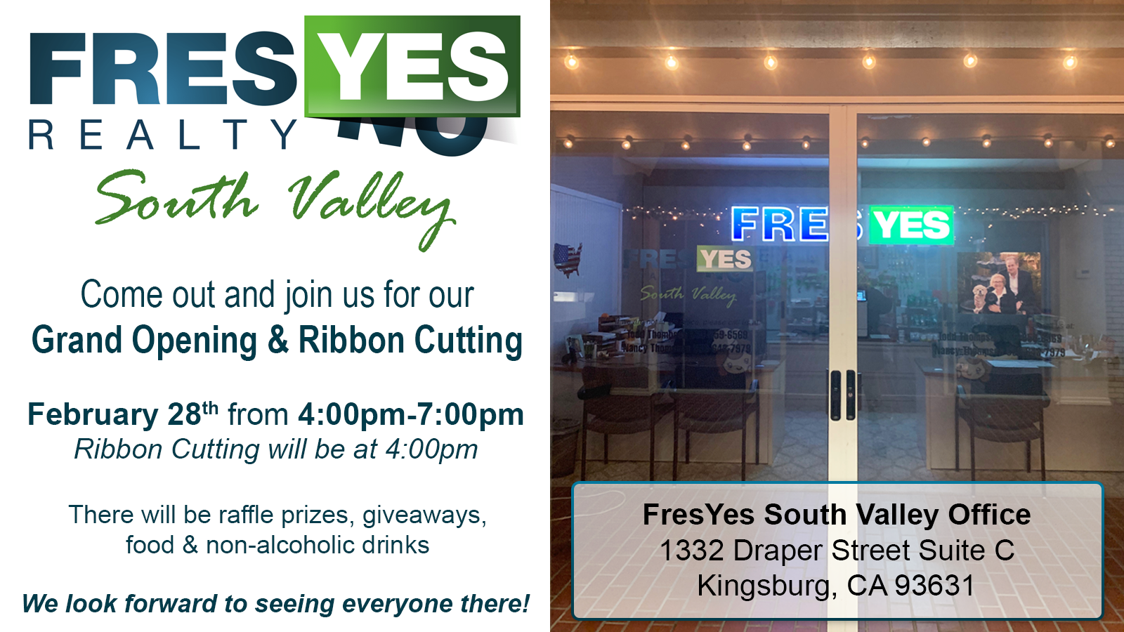 FresYes Realty Expands to Kingsburg