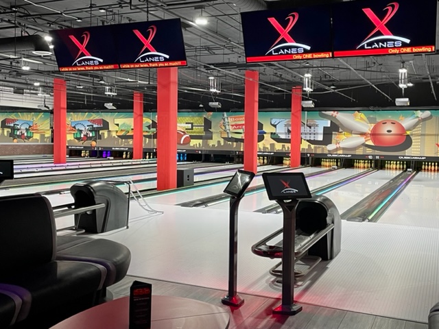 Brand new bowling lanes
