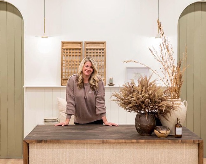 Andrea Van Gronigen in her new store Shoppe at The Avenue