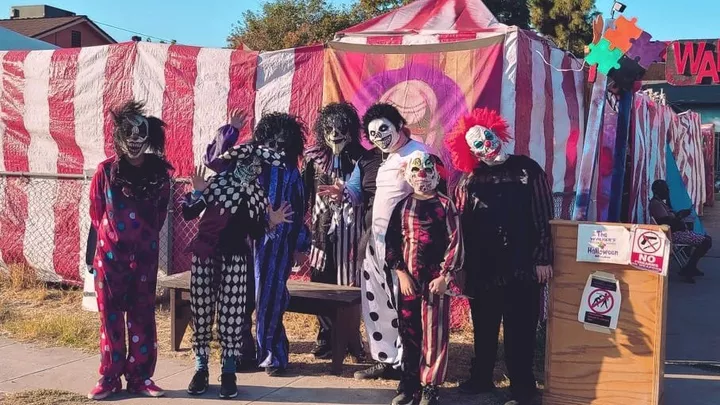 The Walker Halloween Maze Group shot