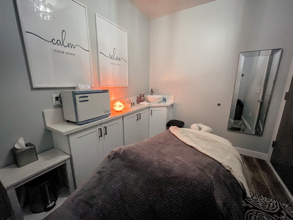 Treatment Rooms at Simply Soothing are sparkling clean and cozy