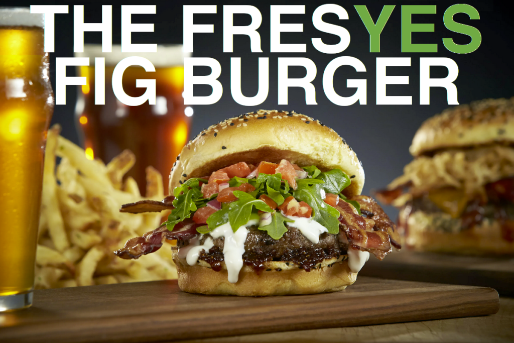 The FresYes Burger is the best named burger in Fresno!