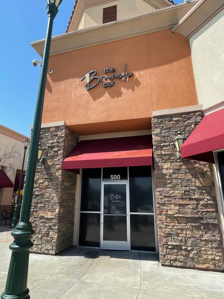 The entrance to The Brunch Bar in Clovis