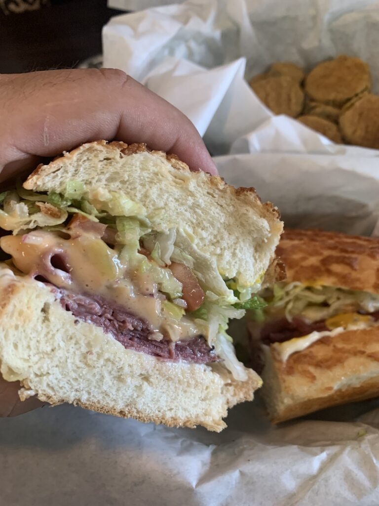 Pastrami, Sauerkraut, Thousand Island Dressing from The Pickled Deli In Fresno CA