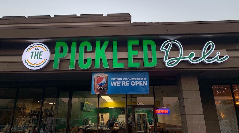 The front of The Pickled Deli In Fresno CA